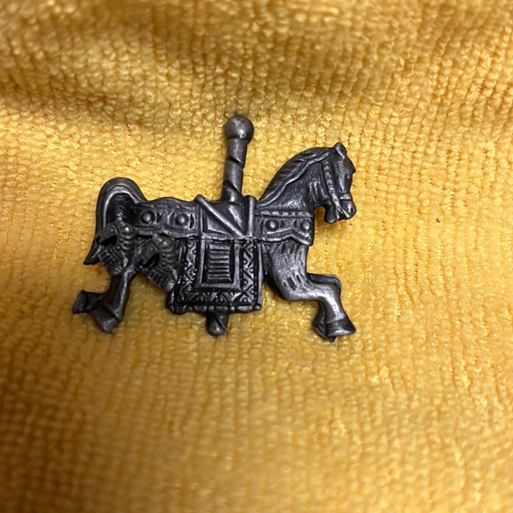 Brooch with earrings attached